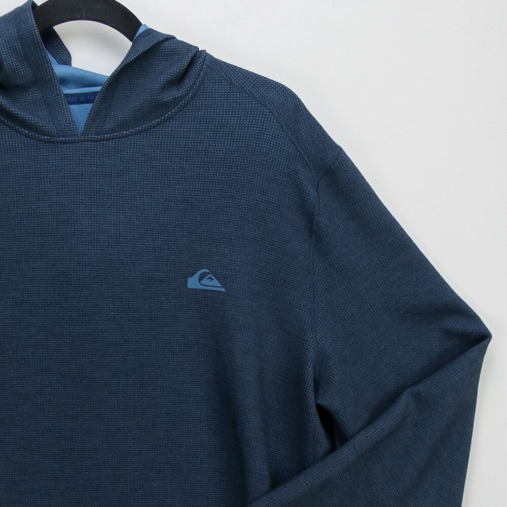Quiksilver DryFlight Hoodie Mens XL Gray Lightweight Performance Athleisure - Picture 2 of 12